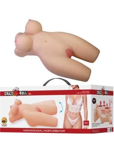 CRAZY BULL MIA TORSO FEMENINO REALISTA VAGINA Y ANAL 85 KG