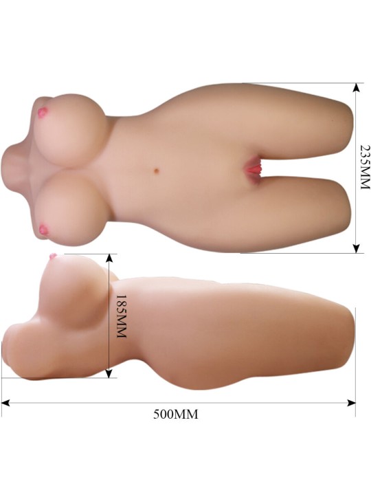 CRAZY BULL MIA TORSO FEMENINO REALISTA VAGINA Y ANAL 85 KG