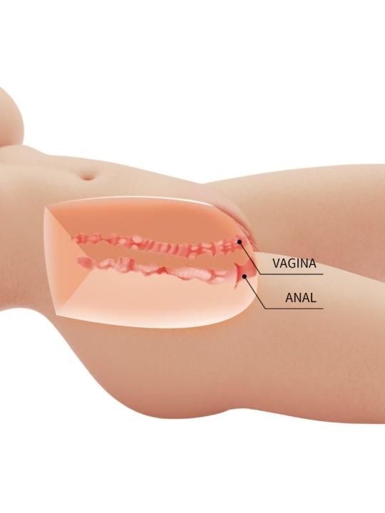 CRAZY BULL TIFFANY TORSO FEMENINO REALISTA VAGINA Y ANAL 55 KG