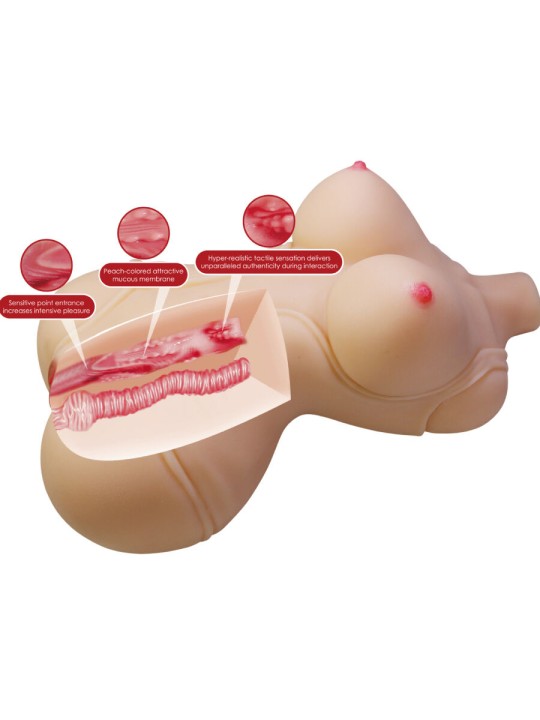 CRAZY BULL DIANA TORSO FEMENINO REALISTA VAGINA Y ANAL 5 KG