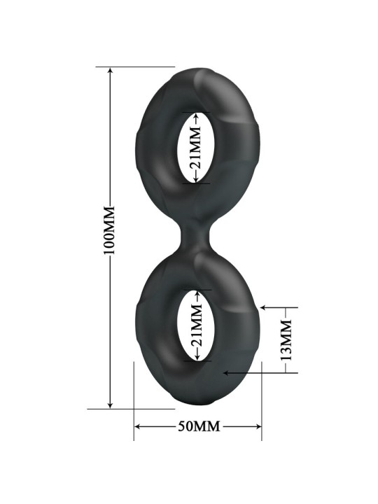 CRAZY BULL RADWAN ANILLO DOBLE SILICONA MODELO 19