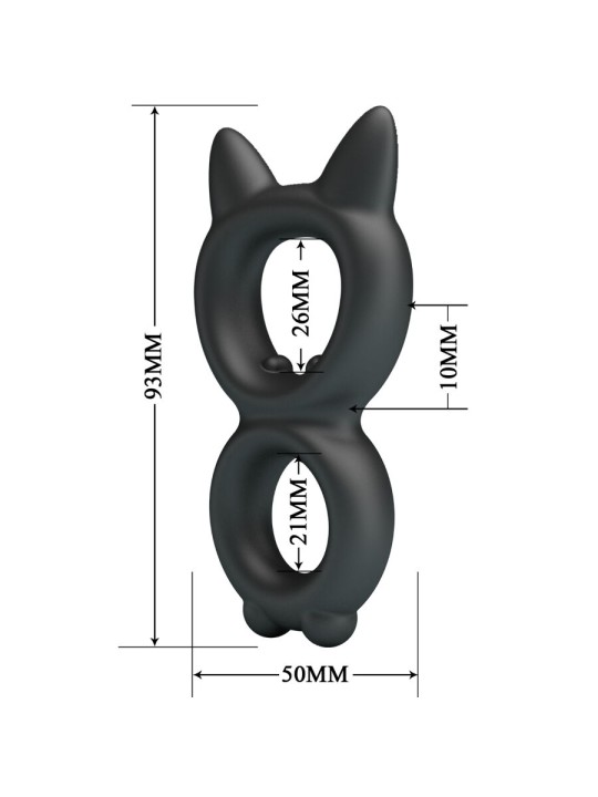 CRAZY BULL TORAN ANILLO DOBLE SILICONA MODELO 20