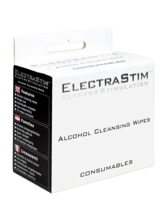 ELECTRASTIM TOALLITAS HIGIENICAS CON ALCOHOL 10 UNIDADES