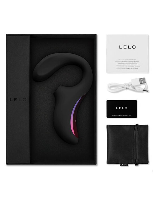 LELO ENIGMA DOBLE ESTIMULACION SUCCION MASAJEADOR NEGRO