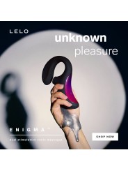 LELO ENIGMA DOBLE ESTIMULACION SUCCION MASAJEADOR MORADO