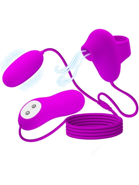 PRETTY LOVE BALA VIBRADORA Y ONDAS ESTIMULADORASA