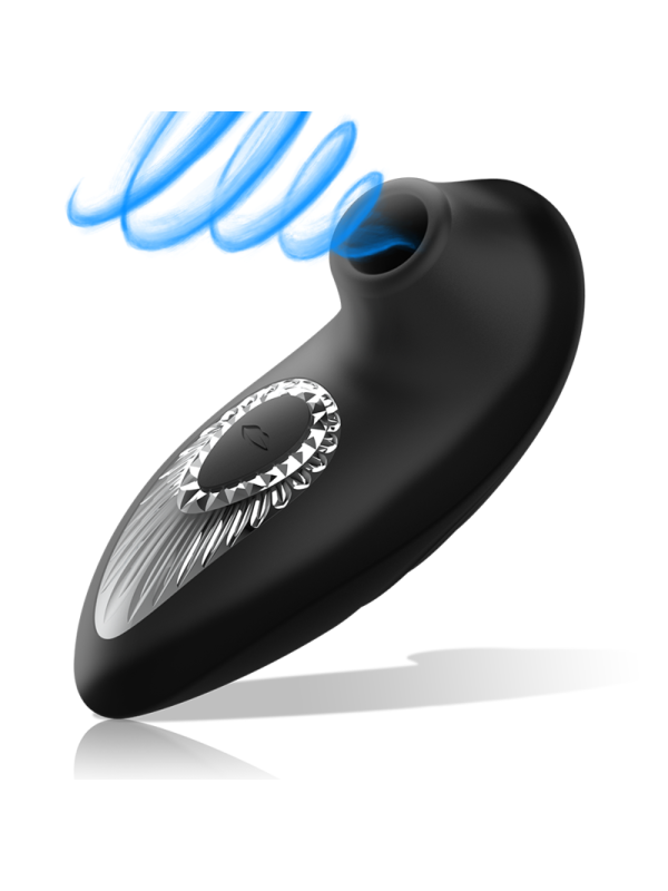 BLACKSILVER DRAKE DELUXE SUCKING VIBE SILICONA RECARGABLE NEGRO