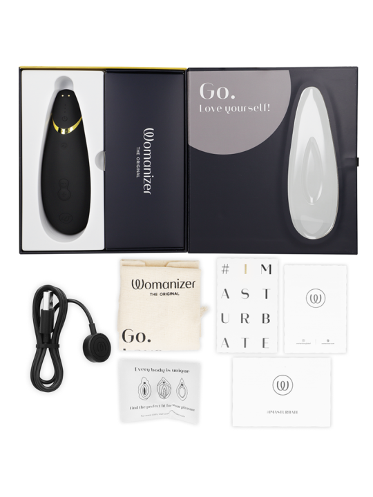 WOMANIZER PREMIUM 2 ESTIMULADOR DE CLITORIS NEGRO