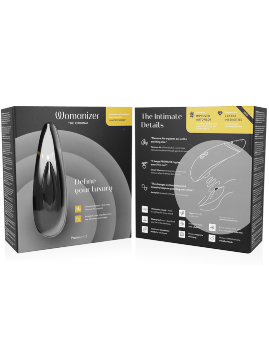 WOMANIZER PREMIUM 2 ESTIMULADOR DE CLITORIS NEGRO
