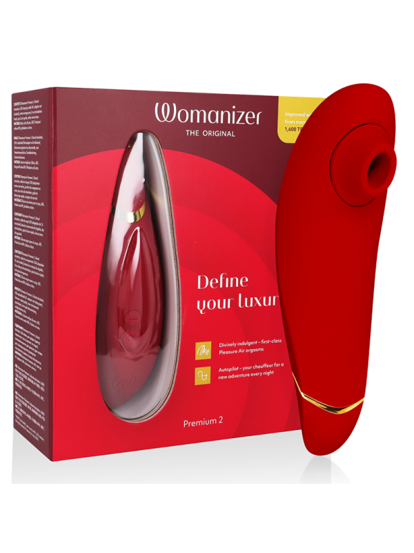 WOMANIZER PREMIUM 2 ESTIMULADOR DE CLITORIS BURDEOS