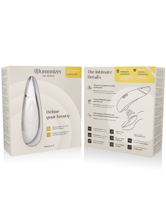 WOMANIZER PREMIUM 2 ESTIMULADOR DE CLITORIS GRIS