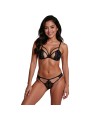 PASSION ANUVERA SET SUJETADOR TANGA NEGRO L XL