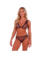 PASSION BELISSANA SET SUJETADOR TANGA AZUL S M