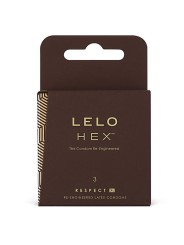 LELO HEX CONDOMS RESPECT XL 3 PACK