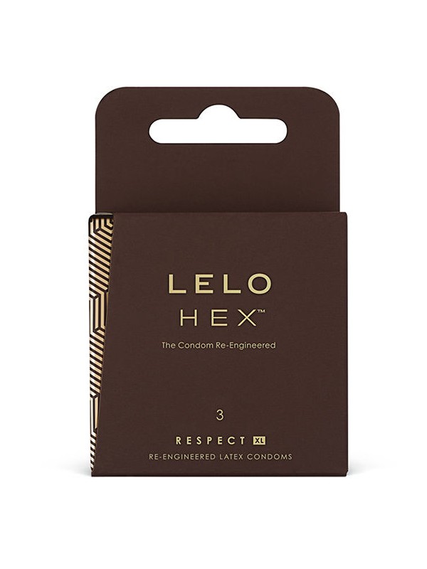 LELO HEX CONDOMS RESPECT XL 3 PACK