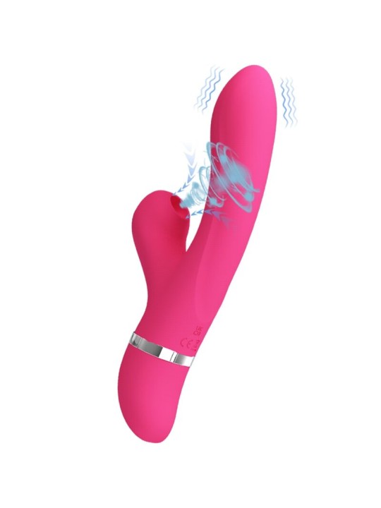 PRETTY LOVE WILLOW VIBRADOR Y ONDAS ESTIMULADORAS RABBIT