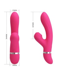 PRETTY LOVE WILLOW VIBRADOR Y ONDAS ESTIMULADORAS RABBIT