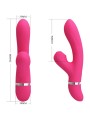 PRETTY LOVE WILLOW VIBRADOR Y ONDAS ESTIMULADORAS RABBIT