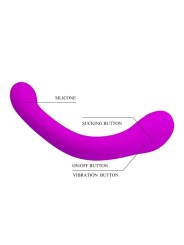 PRETTY LOVE ALEX VIBRADOR Y ONDAS ESTIMULADORAS DE CLITORIS LILA