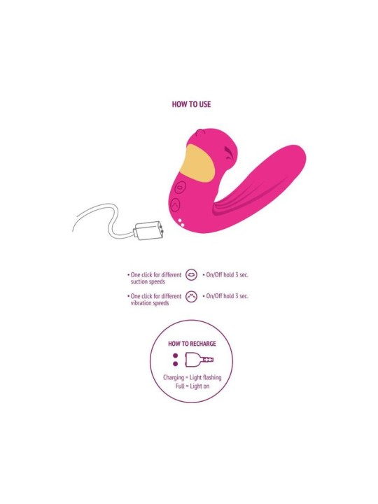 XOCOON CELESTIAL LOVE VIBE ESTIMULADOR FUCSIA