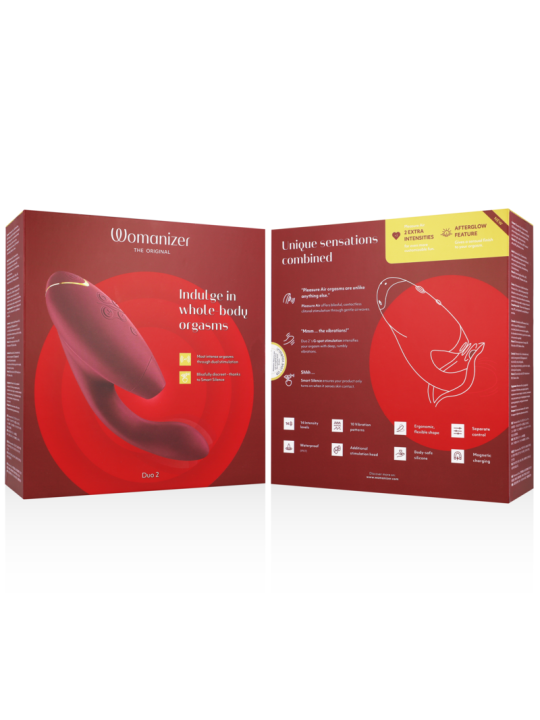 WOMANIZER DUO 2 ESTIMULADOR BURDEOS