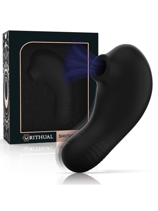 RITHUAL SHUSHU PRO POCKET ESTIMULADOR CLITORIS 2 POTENTES MOTORES AZABACHE