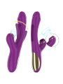 INTENSE ATENEO VIBRADOR MULTIFUNCION RECARGABLE 7 VIBRACIONES CON LENGUA OSCILANTE Y ONDAS ESTIMULADORAS MORADO