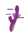 INTENSE ATENEO VIBRADOR MULTIFUNCION RECARGABLE 7 VIBRACIONES CON LENGUA OSCILANTE Y ONDAS ESTIMULADORAS MORADO