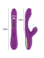 INTENSE ATENEO VIBRADOR MULTIFUNCION RECARGABLE 7 VIBRACIONES CON LENGUA OSCILANTE Y ONDAS ESTIMULADORAS MORADO