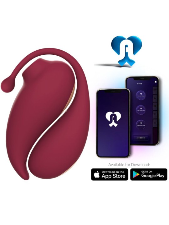 ADRIEN LASTIC INSPIRATION ONDAS ESTIMULADORAS CLITORIS HUEVO VIBRADOR ROJO APP GRATUITA