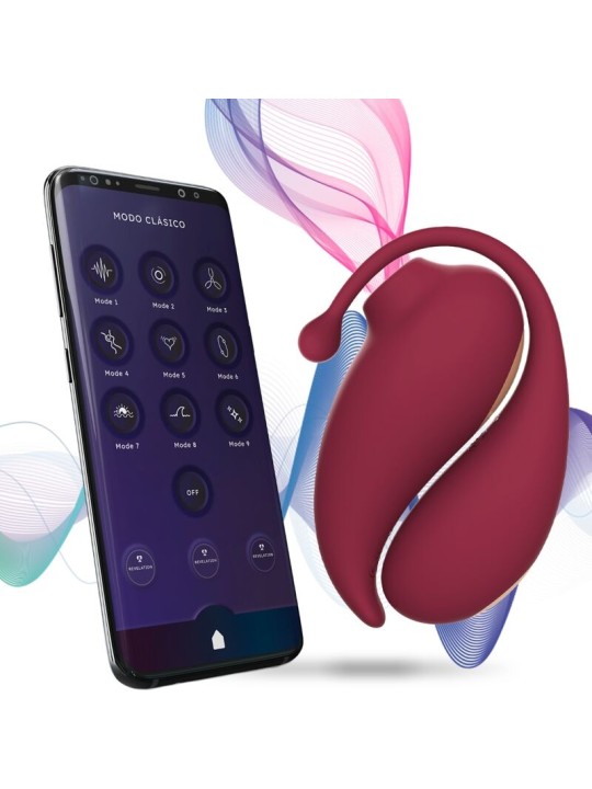 ADRIEN LASTIC INSPIRATION ONDAS ESTIMULADORAS CLITORIS HUEVO VIBRADOR ROJO APP GRATUITA