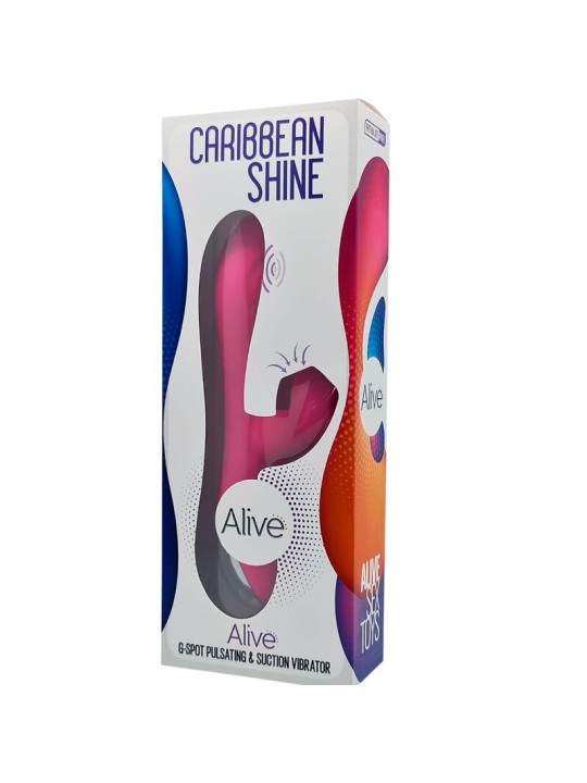 ALIVE CARIBBEAN SHINE VIBRADOR ONDAS ESTIMULADORAS FUCSIA