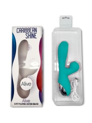 ALIVE CARIBBEAN SHINE VIBRADOR ONDAS ESTIMULADORAS AZUL