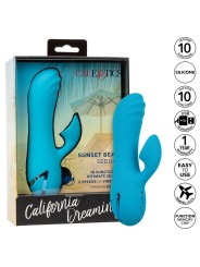 CALEXOTICS SUNSET BEACH SEDUCER VIBRADOR Y ESTIMULADOR 10 FUNCIONES AZUL