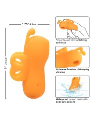 CALEXOTICS NEON VIBES THE BUZZING VIBE ESTIMULADOR DE DEDO 10 VIBRACIONES NARANJA