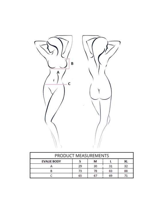 PASSION EVALIE BODY BLANCO L XL