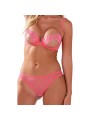 PASSION INTIMARI SET SUJETADOR BRAGAS ROSA L XL