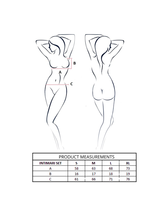 PASSION INTIMARI SET SUJETADOR BRAGAS ROSA L XL