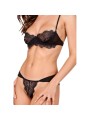 PASSION TIVOLEA SET SUJETADOR TANGA NEGRO L XL