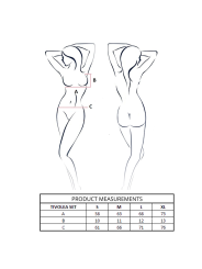 PASSION TIVOLEA SET SUJETADOR TANGA NEGRO L XL