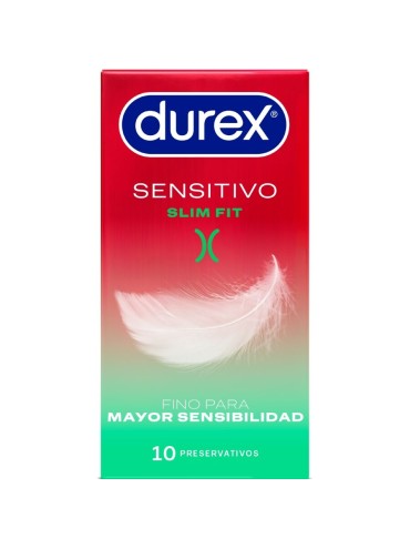 DUREX SENSITIVO SLIM FIT 10 UNIDADES