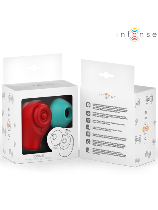 INTENSE DONNIE ESTIMULADOR CLITORIS ROJO VERDE