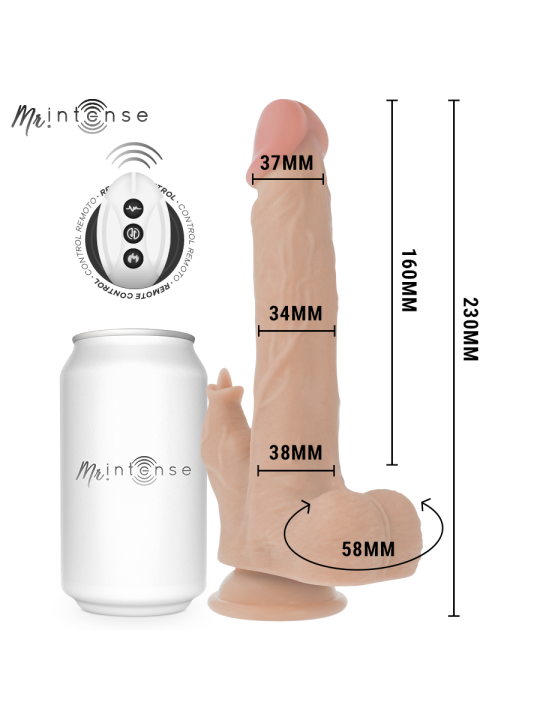 MR INTENSE REDFORD REALISTICO MULTIFUNCION CON VIBRACION ROTACION Y UP AND DOWN CONTROL REMOTO 23 CM O 35 CM