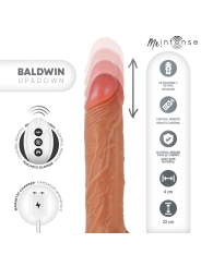 MR INTENSE BALDWIN REALISTICO MULTIFUNCION CON VIBRACION UP AND DOWN CONTROL REMOTO 22 CM O 4 CM