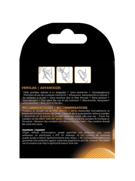 UNIQ CLASSIC PRESERVATIVOS SIN LATEX 3 UNIDADES