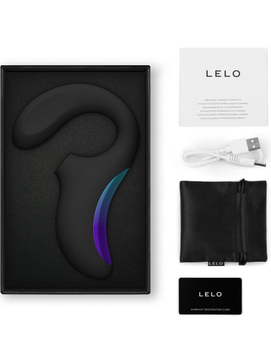 LELO ENIGMA WAVE MASAJEADOR TRIPLE VIBRACION NEGRO