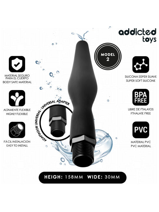 ADDICTED TOYS LIMPIADOR ANAL CON ADAPTADOR UNIVERSAL MODELO 2