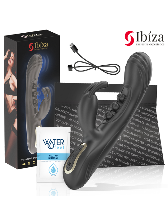 IBIZA VIBRADOR RABBIT PERLAS CON PULSACION