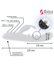 IBIZA VIBRADOR RABBIT PERLAS CON PULSACION