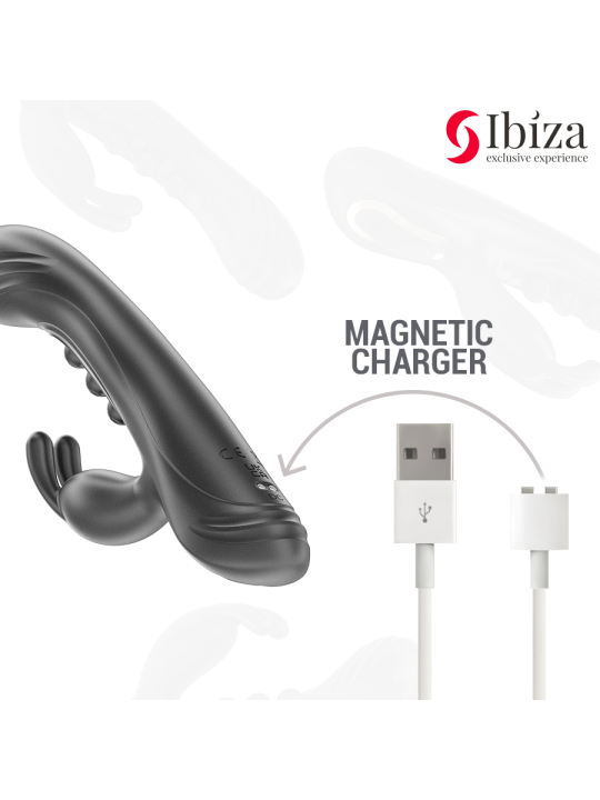 IBIZA VIBRADOR RABBIT PERLAS CON PULSACION